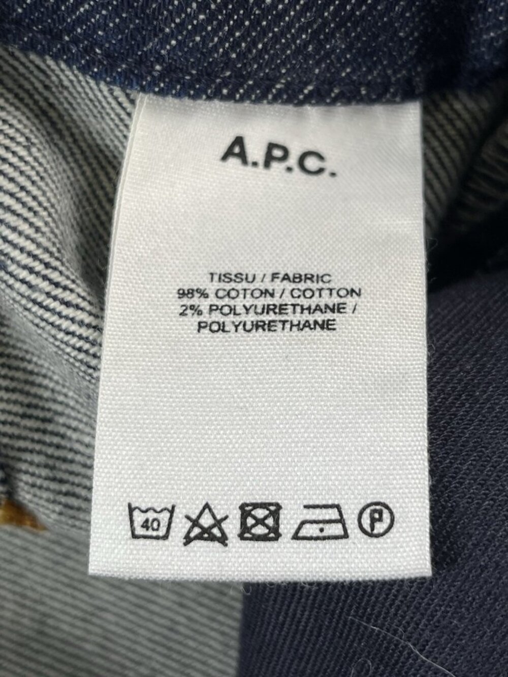 A.P.C. Denim FR Jeans Women's Size 42EU (US 12) Anna Indigo Delave Zipper Front - Picture 7 of 11